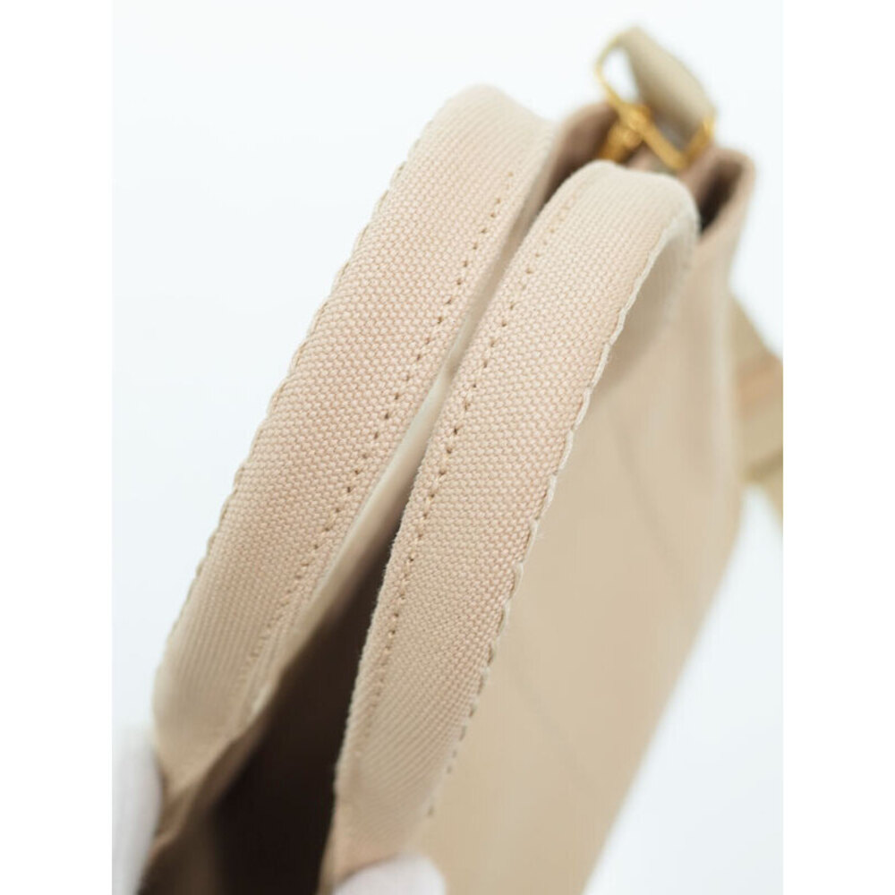 Prada canvas handles Tote Tan handbag 2way top Canapa - Picture 6 of 9